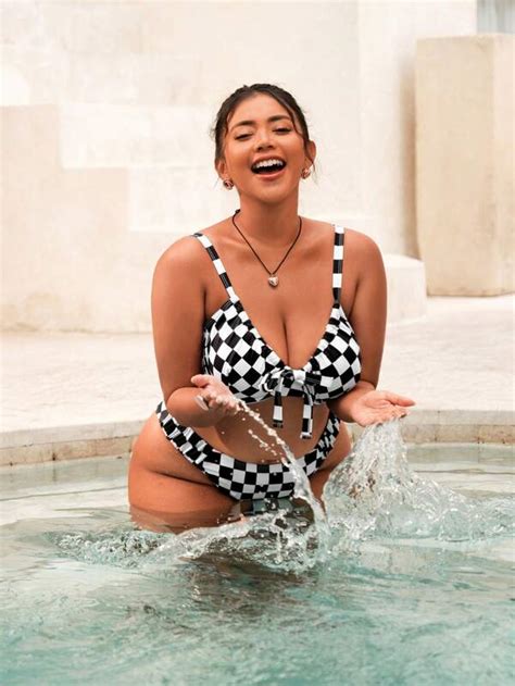 Shop Curve Plus Size Bikini Sets Swimwear SHEIN USA