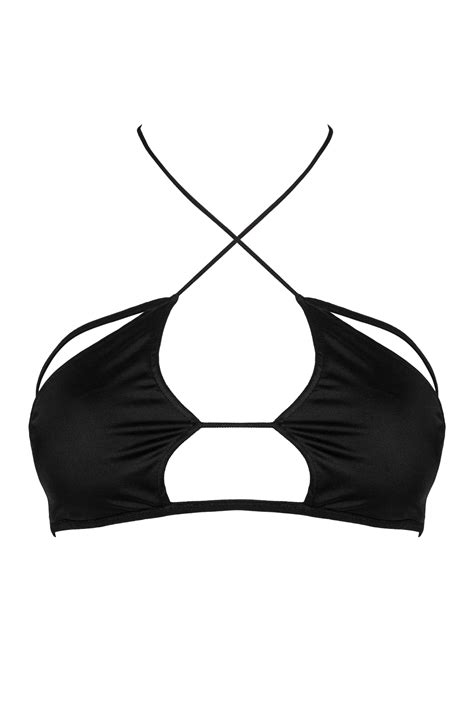 GÓRA BIKINI LIA czarny Sklep Online PEERLESS