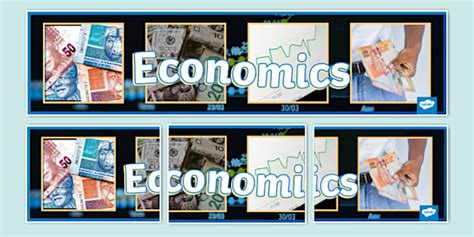 Economics Photo Display Banner Teacher Made Twinkl