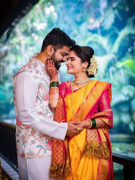 Beautiful Nauvari Sarees We Spotted On These Real Maharashtrian Brides