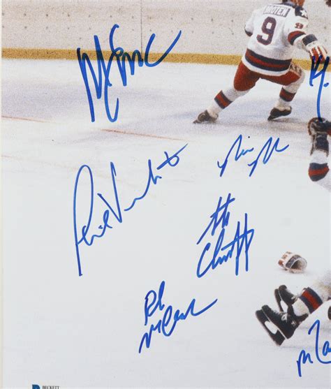 Team Usa Miracle On Ice X Photo Team Signed By With