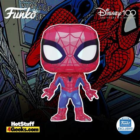 2023 NEW Disney 100 Spider Man Facet Funko Pop Exclusive