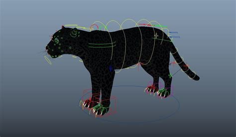 3D Model Black Panther VR AR Low Poly Rigged CGTrader