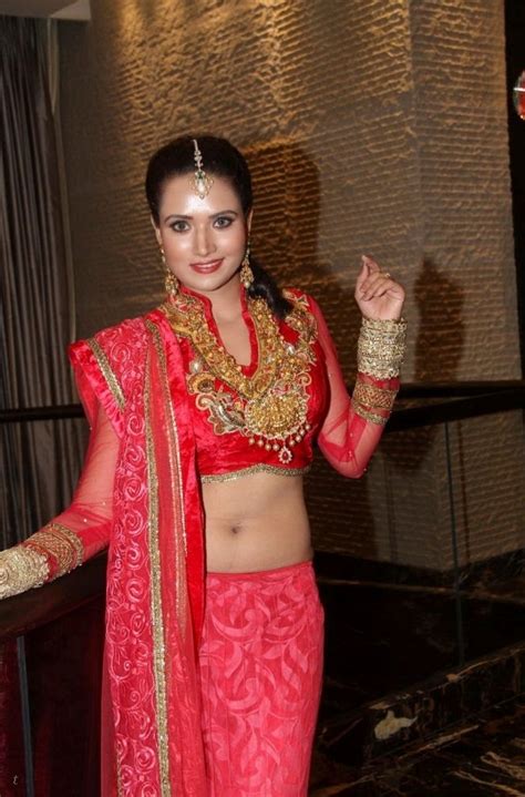 CAP Actress Preethi Rana Hot Navel Show Images In Red Dress