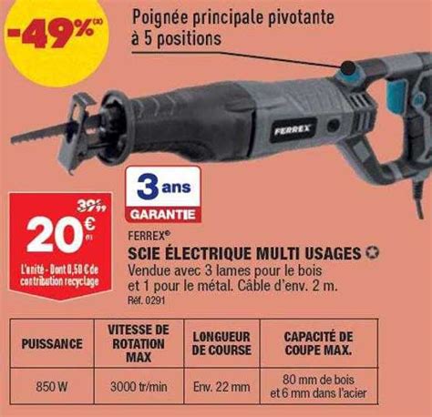 Promo Scie Lectrique Multi Usages Ferrex Chez Aldi Icatalogue Fr