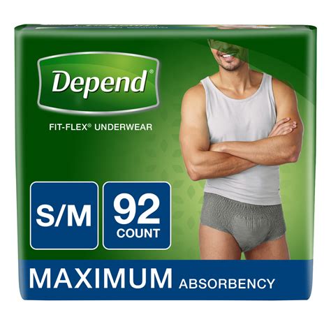 Buy Depend Fit Flex Incontinence Underwear For Men Maximum Absorbency