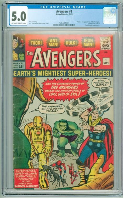 The Avengers Cgc Oww Pages St Appearance Of The