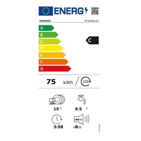 Lave Vaisselle Tout Int Grable Rosieres Couverts Db Blanc