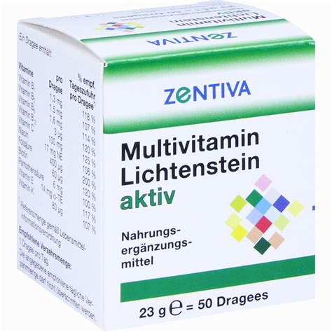 Multivitamin Lichtenstein Aktiv Dragees Informationen Und Inhaltsstoffe