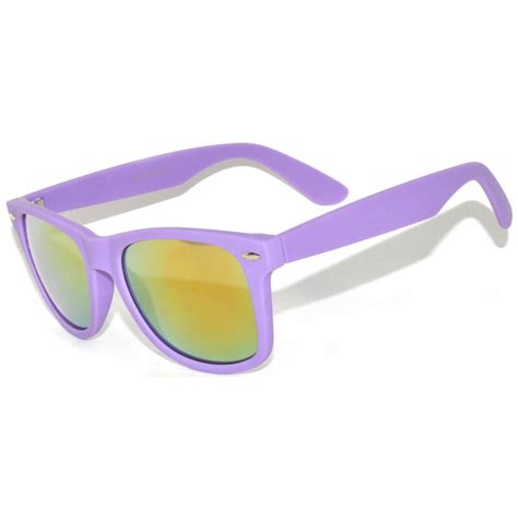 Retro Matte Frame Mirror Lens Purple Plastic Sunglasses Mm68pu One Pair Online