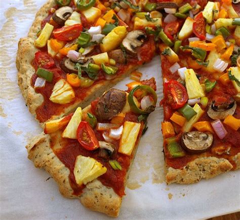 Pineapple Veggie Lover Pizza Gluten Free Vegan Main Dishes Lactose