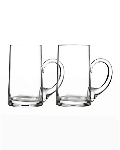 Waterford Crystal Elegance Beer Mugs Set Of 2 Neiman Marcus