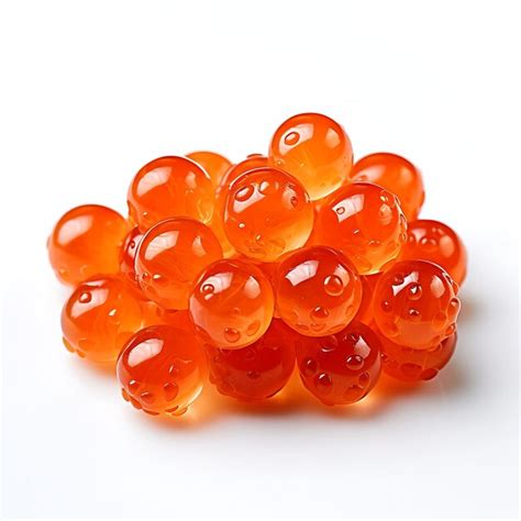 Premium Ai Image Isolated Of Alaskan King Salmon Roe A Jewellike