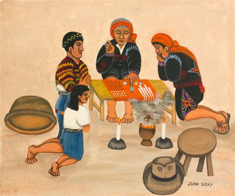 Maya Spirituality Indigenous Paintings 1957 2020 Adivinación