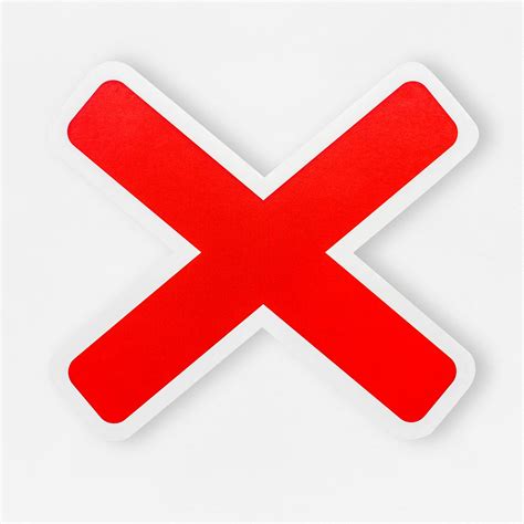 Red Wrong Cross Icon Isolated Royalty Free Stock Photo 476454