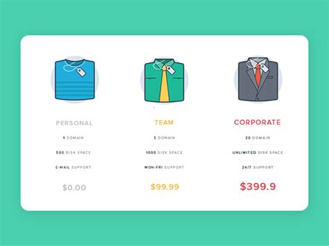 40+ Pricing Table Design Ideas For Designers | Naldz Graphics