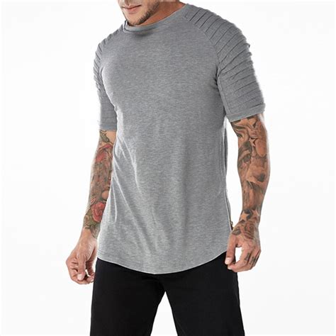 Buy Incerun Mens T Shirt Short Sleeve Zipper Side