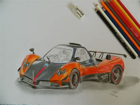 Pagani Zonda Drawing By Destroyer12343 On Deviantart