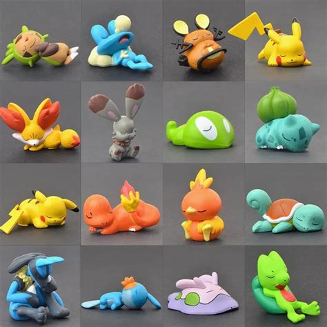 Tokoh Anime Pokemon Tidur Pikachu Tupai Charmander Bulbasaur Treecko