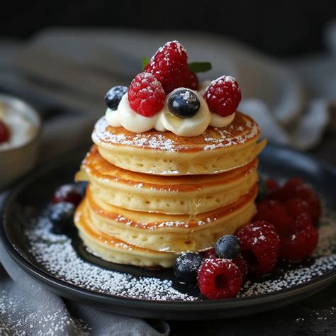 Recette Facile Pancakes Moelleux Au Fromage Blanc