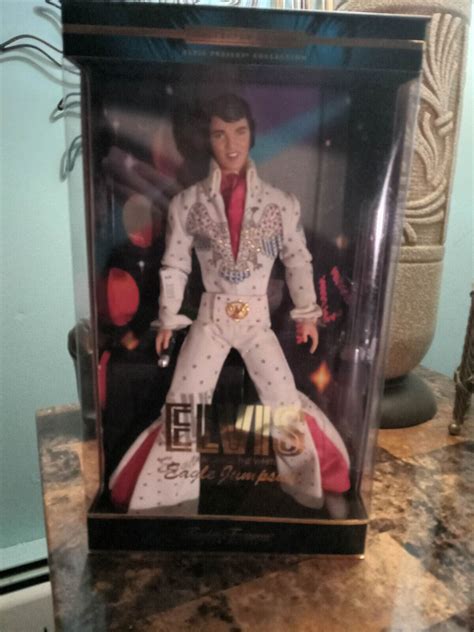 Mattel Elvis White Eagle Jumpsuit Timeless Treasures Doll 28570 Elvis Presley Ebay