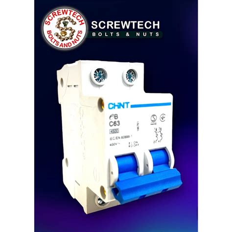 ChiNT Miniature Circuit Breaker MCB EB C63 Shopee Philippines