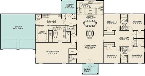 4 Bedroom 3 Bath Barndominium Floor Plans Floorplans Click