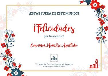 Crea Tarjetas de Felicitación por Ascenso gratis