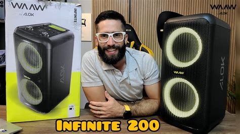 WAAW SOUND BOX INFINITE 200 By Alok 160W Essa Caixa De Som CHEGOU PRA