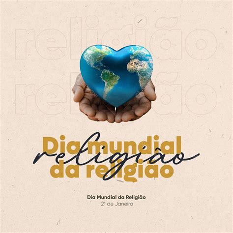 Dia Mundial Da Religião - Dia Mundial da Religião 21 de Janeiro Social Media PSD Editável ...
