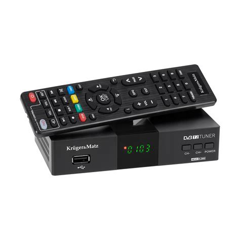 Dekoder Tuner Dvb T H Hevc Kruger Matz Hdmi Scart Pvr Epg Usb