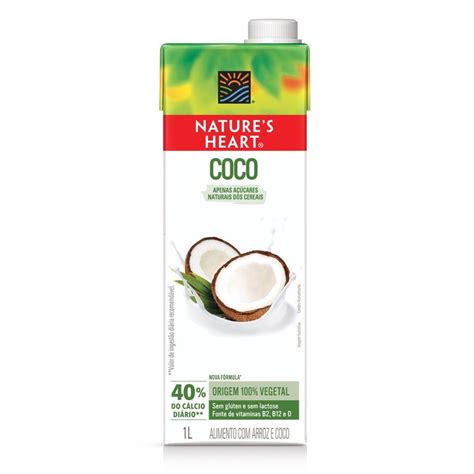 Natures Heart Coco E Arroz 1l Supermercado Savegnago