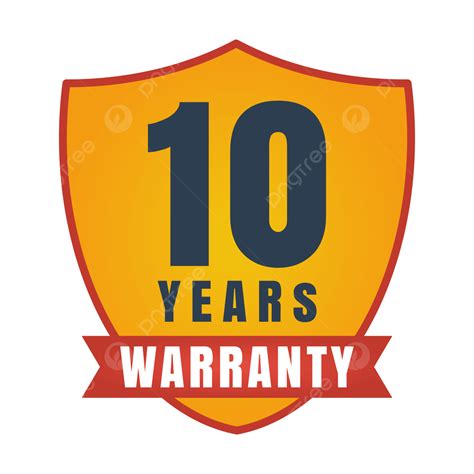 10 Years Warranty Badge 10 Years Warranty 10 Years Warranty Label 10