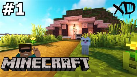 Minecraft ตอนที่ 1 เอาชีวิตรอดมายคราฟ ดินเเดนสีชมพู Youtube