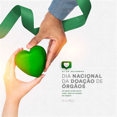 Baixar Social Media 27 De Setembro Dia Nacional Da Doação De Órgãos Psd