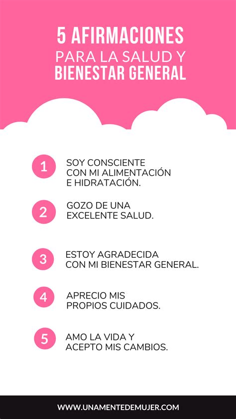 Afirmaciones Positivas Para La Salud Una Mente De Mujer