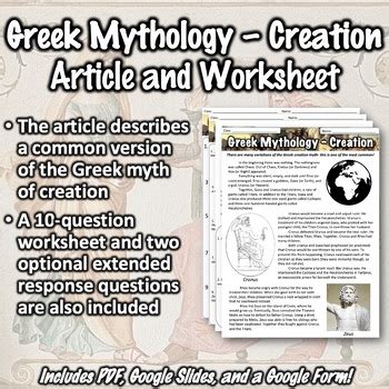 Greek Mythology - Creation Myth by Middle School History and Geography