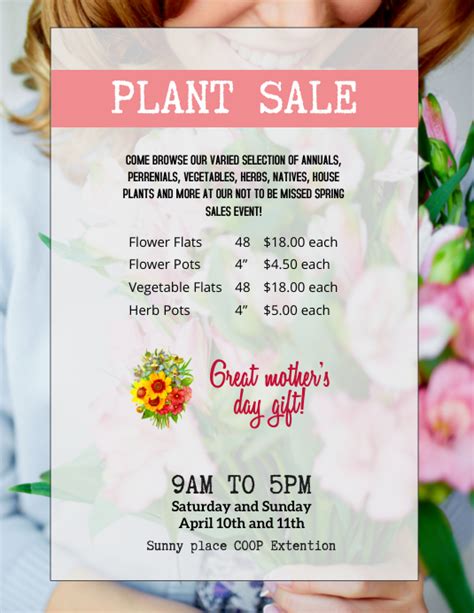 Copy Of Plant Sale Flyer Template Postermywall