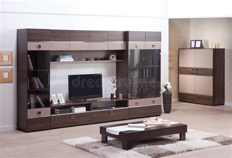 Living room with TV stand stock image. Image of house - 114632793