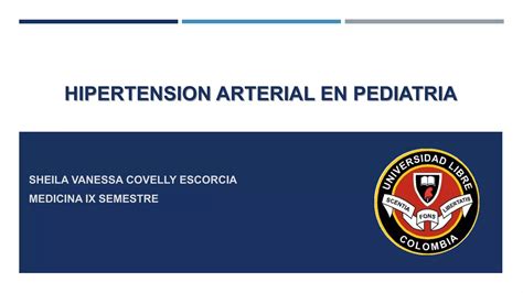 Hipertension Arterial En Pediatria PPT