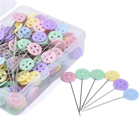 100pcs Box Dressmaking Pins Flower Butterfly Tie Button Cm AliExpress