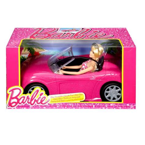 Mattel Barbie Doll And Glam Convertible Car Pink DJR55 One Shop