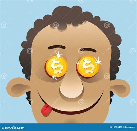 Greed Stock Illustration Illustration Of Gold Dollar 16088482