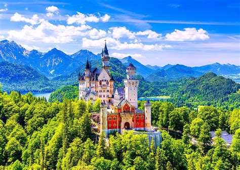 Puzzle Castello Di Neuschwanstein In Estate Germania 1 000 Pezzi