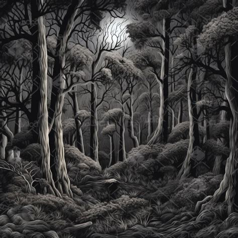 93,000+ Dark Forest Drawing Pictures