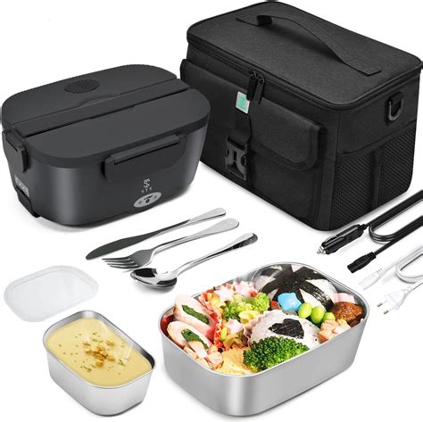 Stn Gamelle Chauffante W Lunch Box Chauffante Set Avec L Sac