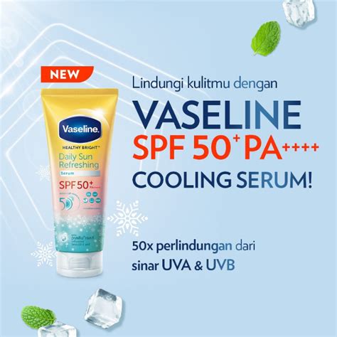 Jual Vaseline Daily Sun Refreshing Serum SPF 50 170ml Shopee Indonesia