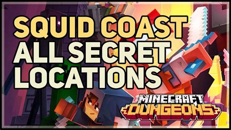 All Squid Coast Secrets Minecraft Dungeons YouTube