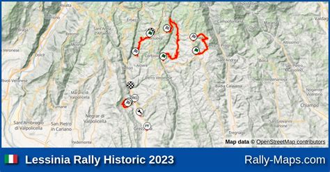 Streckenverlauf Lessinia Rally Historic 2023 RallyeKarte De