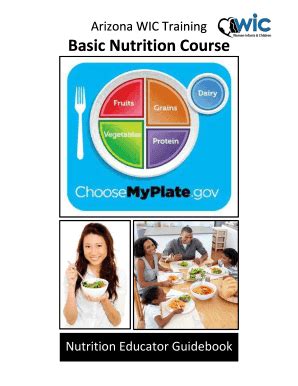 Fillable Online Azdhs Wic Lms Course Basic Nutrition Nutrition